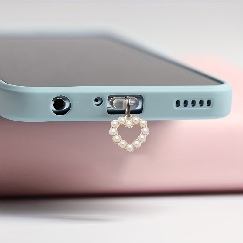 Mobile Tech Accessories - Aksesori Steker Debu desain hati Pelindung