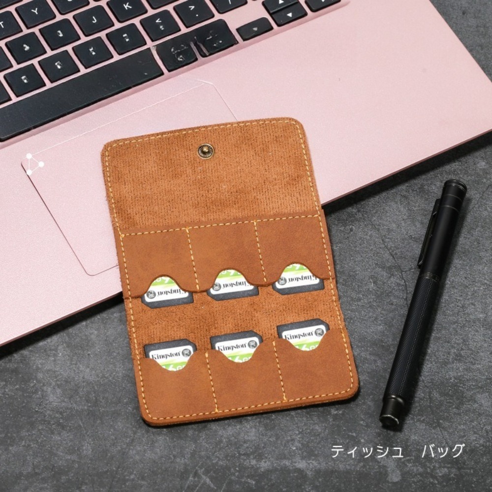 Tempat Kartu Memori Kulit PU M - Mobile Tech Accessories ulasan dan harga